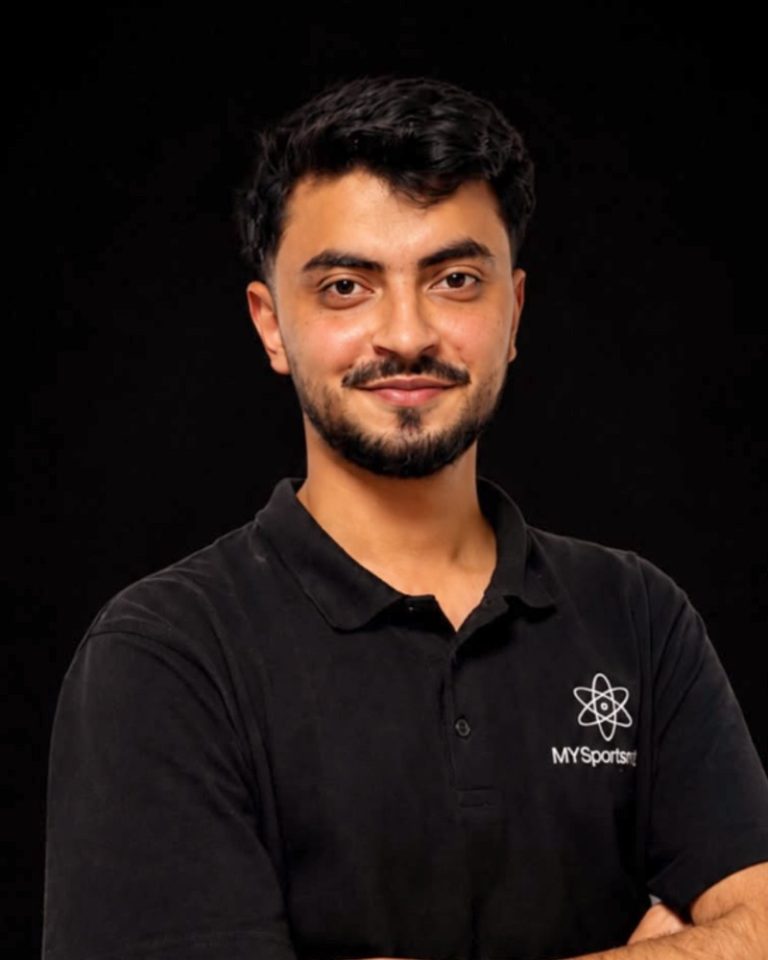 Studio portrait of Hassan Saeed
