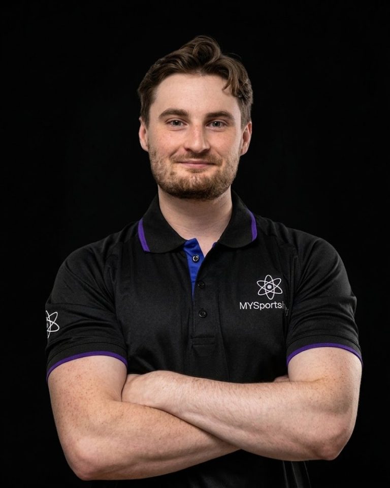 Studio portrait of Nick Brisbane